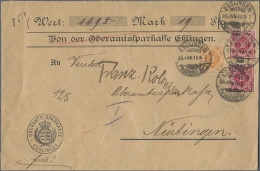 Württemberg - Marken Und Briefe: 1906/16, Dienstmarken, 10 Pfg. Lilarosa, Zwei E - Sonstige & Ohne Zuordnung