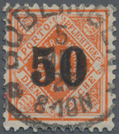 Württemberg - Marken Und Briefe: 1923, 50 Pfg. Auf 25 Pfg. Rotorange, Zentrisch - Altri & Non Classificati