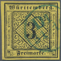 Württemberg - Stempel: LUDWIGSBURG, Seltener Distributionsstempel D1 31/10 In Bl - Sonstige & Ohne Zuordnung