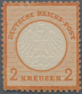 Deutsches Reich - Brustschild: 1872, Kleiner Schild 2 Kr Rötlichorange, POSTFRIS - Ongebruikt