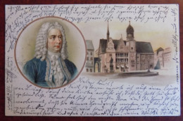 AK Litho. Georg Friedrich Händel - Obl. Breslau - Chanteurs & Musiciens