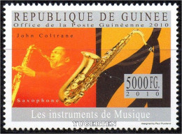 GUINEA 2010 - 1v - MNH - Music Instruments - Saxophone - Musique, Muziek, Musik - Musikinstrumente, John Coltrane, Jazz - Muziek