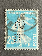 FRANCE S N° 140 Semeuse SF 71 Indice 3 Perforé Perforés Perfins Perfin ! Superbe - Andere & Zonder Classificatie