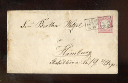 "DEUTSCHES REICH" 1873, Ganzsachenumschlag Mi. U 6 Mit R3 "LUENEBURG ZWEIG-EXPEDITION", Rs. Wachssiegel (B2062) - Omslagen