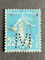 FRANCE M N° 140 Semeuse M 4 Indice 3 Perforé Perforés Perfins Perfin Superbe - Other & Unclassified