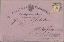 Deutsches Reich - Brustschild: 1872, 2 Kr. Ziegelrot Kl. Schild, Auf Portogerech - Storia Postale