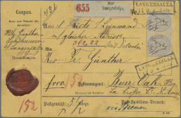 Deutsches Reich - Brustschild: 1872, 10 Groschen Grau, Attraktiver Paketbegleitb - Storia Postale