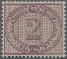 Deutsches Reich - Pfennige: 1899, Innendienstmarke 2 Mark Violettpurpur, Der Neu - Nuevos