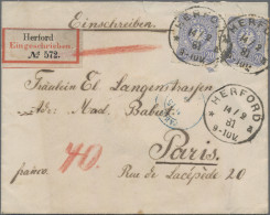 Deutsches Reich - Pfennig: 1880, Reichsadler 20 Pfg., 2 Stck. Auf Portoger. Eins - Cartas & Documentos