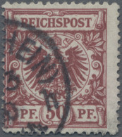 Deutsches Reich - Krone / Adler: 1889, 50 Pf Bräunlichkarmin, Einwandfreies, Ges - Usados