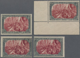 Deutsches Reich - Germania: 1900, Reichsgründungsgedenkfeier 5 Mark Grünschwarz/ - Unused Stamps