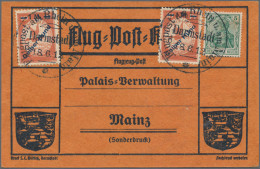 Deutsches Reich - Germania: 1912, Gelber Hund, Zwei Exemplare, Dabei Ein Stück M - Cartas & Documentos