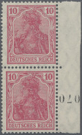 Deutsches Reich - Germania: 1915 Kriegsdruck 10 (Pf) Lebhaftrotkarmin Im Senkrec - Nuovi