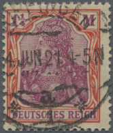 Deutsches Reich - Inflation: 1920, 1 ¼ M Germania Orangerot/dunkelkarminlila Mit - Used Stamps