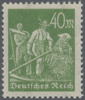 Deutsches Reich - Inflation: 1923, 40 M Schnitter In Seltener Farbe Grünlicholiv - Ongebruikt