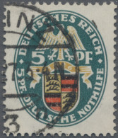 Deutsches Reich - Weimar: 1926, Nothilfe, 5 Pf Mit Stehendem Wasserzeichen, Saub - Usados