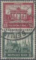 Deutsches Reich - Weimar: 1930, IPOSTA-Block, 15 Pf Und 8 Pf Im Senkrechten Zusa - Oblitérés
