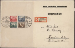 Deutsches Reich - Weimar: 1930, Iposta-Block Mit 2 SST Vom 17.9.30 Auf Bügigem, - Briefe U. Dokumente