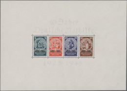 Deutsches Reich - 3. Reich: 1933, Nothilfe, Block In Originalgröße, Marken Postf - Unused Stamps