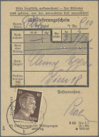 Deutsches Reich - 3. Reich: 1941, 10 Pf Hitler Auf Einlieferungsschein Für Ein P - Storia Postale