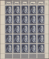 Deutsches Reich - 3. Reich: 1942/1944, Hitler 1RM Bis 5 RM Jeweils Als 25er Boge - Unused Stamps