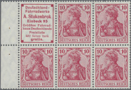 Deutsches Reich - Markenheftchenblätter: 1911/1912, Germania-Heftchenblatt R20 ( - Postzegelboekjes