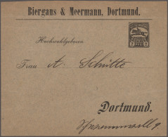 Deutsches Reich - Privatpost (Stadtpost): 1897, DORTMUND/Courier, GA-Umschlag Au - Correos Privados & Locales