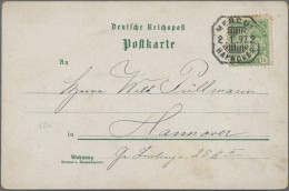 Deutsches Reich - Privatpost (Stadtpost): Hannover, Merkur, 1895/97, Drei Versch - Private & Local Mails
