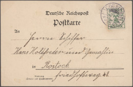 Deutsches Reich - Privatpost (Stadtpost): 1899, ROSTOCK, Courier, 3 Pf. Grün Sta - Private & Local Mails