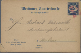 Deutsches Reich - Privatpost (Stadtpost): 1895, WERDAU, LPZ.- Courier Nachfolgea - Postes Privées & Locales