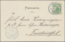 Deutsches Reich - Privatpost (Stadtpost): WORMS/1898, 3 Pf. Grün Wormatia Als EF - Privatpost