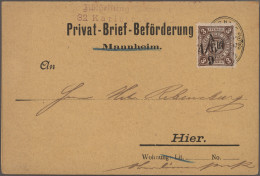 Deutsches Reich - Privatpost (Stadtpost): 1887, WUPPERTAL/BARMEN-ELBERFELD/Priva - Postes Privées & Locales