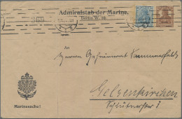 Deutsches Reich - Ganzsachen: 1919, Dienst-Rohrpost-Umschlag Des Marine-Admirals - Other & Unclassified