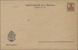 Deutsches Reich - Ganzsachen: 1919, Dienst-Rohrpost-Umschlag Des Marine-Admirals - Sonstige & Ohne Zuordnung