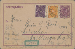 Deutsches Reich - Ganzsachen: 1922, 200 Pf. Große Ziffer In Raute Rohrpostkarte - Other & Unclassified
