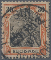 Deutsche Post In China: 1901, 30 Pfg. Orange/schwarz Auf Mattgelblichorange Mit - China (kantoren)