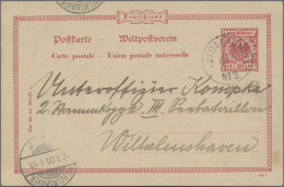 Deutsche Post In China - Ganzsachen: 1900, 10 Pf. Reichspost Karmin, GA-Karte Mi - Chine (bureaux)