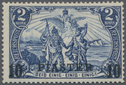 Deutsche Post In Der Türkei: 1904 10 PIA Auf 2 M. (Type I) Mit Aufdruck In Type - Turquie (bureaux)