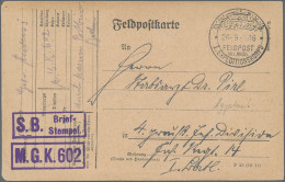 Militärmission: 1916 (26.9.), MIL.MISS.1.EXPEDITIONSKORPS Auf FP-Karte Aus Ägypt - Deutsche Post In Der Türkei