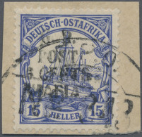 Deutsch-Ostafrika - Britische Besetzung (Mafia): 1915, 15 H. Ultramarin Mit Hand - Afrique Orientale