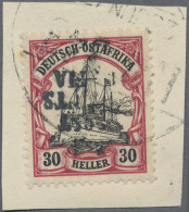 Deutsch-Ostafrika - Britische Besetzung (Mafia): 1915, 30 H. Karmin Auf Schwarz - Afrique Orientale