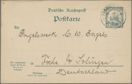 Deutsche Kolonien - Kamerun - Ganzsachen: 1913, 5 Pf. Kaiseryacht Frageteil Als - Camerun