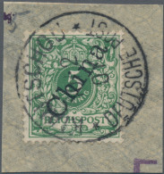 Deutsche Kolonien - Kiautschou - Mitläufer: 1901, 5 Pf. Krone/Adler Mit Steilem - Kiauchau