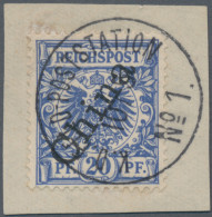 Deutsche Kolonien - Kiautschou - Mitläufer: 1901, 20 Pf. Krone/Adler Violettultr - Kiautschou