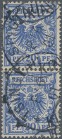 Deutsche Kolonien - Kiautschou - Mitläufer: 1901, 20 Pf. Reichspost Violettultra - Kiautschou