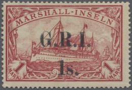 Deutsche Kolonien - Marshall-Inseln - Britische Besetzung: 1914, 1 S. Auf 1 M. K - Islas Marshall