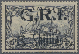 Deutsche Kolonien - Samoa - Britische Besetzung: 1914 "G.R.I. 3 Shillings" Auf 3 - Samoa
