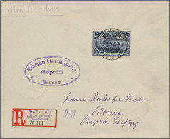 Deutsche Besetzung I. WK: Landespost In Belgien: 1916, 2 Fr. 50 C. Auf 2 Mark Sc - Ocupación 1914 – 18