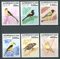 AZERBAIJAN 1996 - AVES - PAJAROS - YVERT 276/281** - Other & Unclassified
