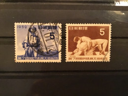 Japan 1952 Athletes Meeting Used SG 688-9 Yv 524-5 - Used Stamps